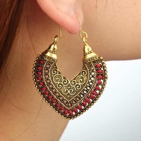 Bohemian Carved Earrings